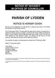 Parish Councillor Vacancy